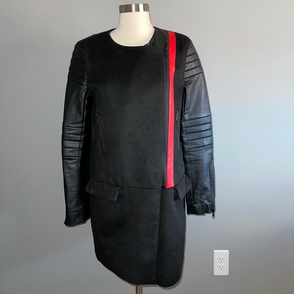 Very cute! Faux leather and suede like coat! - Picture 1 of 11